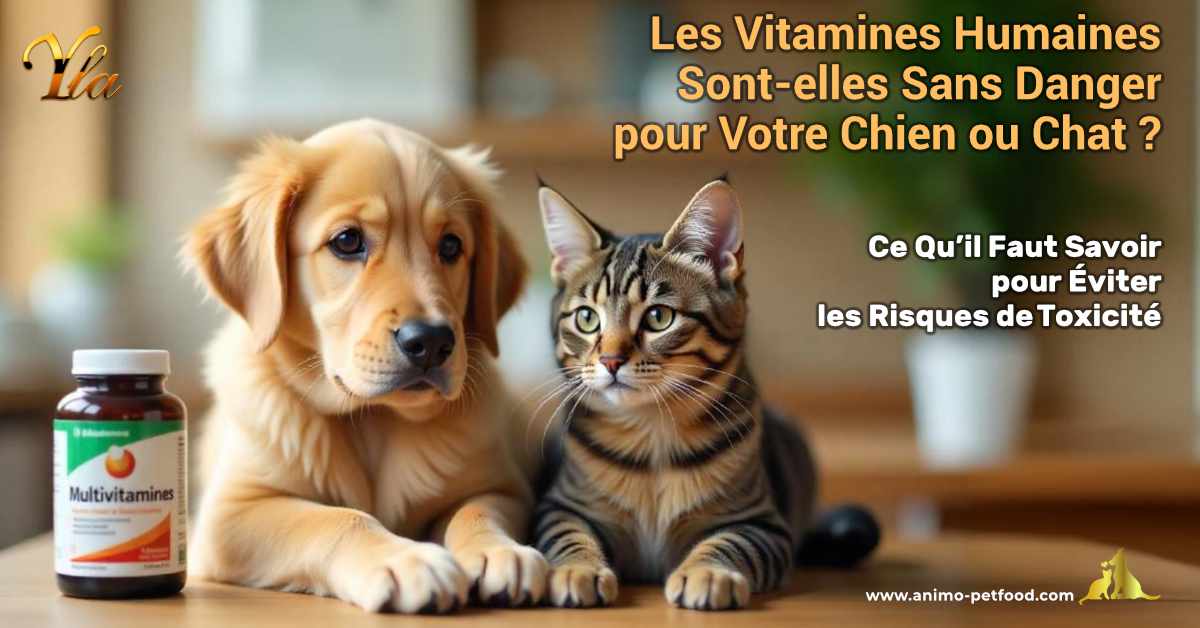 Les vitamines humaines sont-elles sans danger pour les chiens et les chats ? Découvrez les risques de toxicité et les précautions à prendre pour protéger votre animal